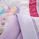Wowelife Unicorn Crib Bedding Set 3 Pieces Baby Girl Crib Bed Set Crib Comforter Set for Girls Nursery Bedding Set Purple Include Baby Comforter, Skirt and Sheet, Purple by TinyTreasures Baby Boutique
