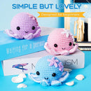 Crochet Kit for Beginners, Make 3 Amigurumi Crochet Animals with Step-by-Step Video Tutorials, Complete Starter Kit for Adults, Kids and Teens, Perfect DIY Craft Gift to Learn Crocheting by TinyTreasures Baby Boutique