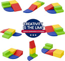 Large Baby Climbing Blocks – 6 Pcs Climbing Toys for Toddlers - Ultra High Density Soft Foam Play Gym Equipment Easy Wash for Indoor Nursery, Classic (Classic, 4-Piece) by TinyTreasures Baby Boutique
