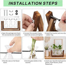 YIBOT Propagation Stations,Plant Terrarium with Retro Wooden Stand, Unique Gardening Birthday Gifts for Women Plant Lovers, Hydroponics Plants Home Office Garden Decor - 3 Bulb Glass Vases by GreenHaven Gardens