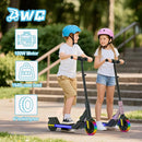 Electric Scooter for Kids Ages 6-12， Max Speed 6.5MPH, max Range 6Miles， with Acceleration Throttle and Electronic Brake， Foldable and Height Adjustable Kids Electric Scooter by TinyTreasures Baby Boutique