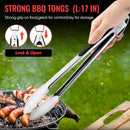 BBQ Accessories Grill Tools Set,Stainless Steel Barbecue Grill Accessories for Outdoor Grill,Barbecue Utensils Grilling Accessories Grilling Gifts for Men,Father's Day/Christmas/Thanksgiving Day by GreenHaven Gardens