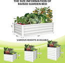 6x3x1ft Large Outdoor Planter Boxes Kit Set of 2, Galvanized Raised Bed Planter with Open-Ended Base Design, Elevated for Outdoor Plants, Durable Raised Bed for Gardening,Beige by CozyNest Decor
