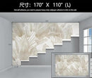 Banana Leaf Wallpaper Beige Tropical Plants Leaves Wall Mural Living Room Bedroom (Not Peel and Stick) by CozyNest Decor