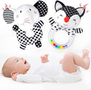 Baby Rattles 0-6 Months Newborn Toys Infant Toys 0-6 Months Rattles for Babies 0-6 Months Baby Toys 0-6 Months, Black and White High Contrast Baby Toys for 0 3 6 9 12 Months (Baby Rattles) by TinyTreasures Baby Boutique
