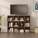 12-Cube Storage Shelf Bookcase - Wooden 3-Tier Floor Standing Open Bookshelf for Home and Office, Cuby Orgainzer, Walnut by CozyNest Decor