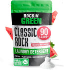 Rockin' Green Classic Rock Laundry Detergent (90 Loads), Plant based, All Natural Laundry Detergent Powder, Vegan and Biodegradable Odor Fighter, Safe for Sensitive Skin, 45 oz (Smashing Watermelons) by TinyTreasures Baby Boutique