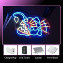 Fishing Neon Sign Dimmable Blue Fish Neon Signs for Wall Decor LED USB Powered Neon Light Sign for Fishing Gear Store Yacht Bedroom Scared Restaurant Man Cave Decoration Birthday Gifts by GreenHaven Gardens