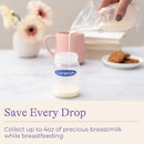 Lansinoh Silicone Milk Collector Breast Pump for Breastfeeding with Suction Base, 4 Ounces, Portable and Lightweight, With Neck Strap and Protective Lid, 1 Count by TinyTreasures Baby Boutique