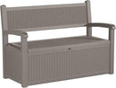 80 Gallon Storage Bench Deck Box Waterproof Lockable,Outdoor Storage Furniture for Patio,Garden and Cushions(Gray) by CozyNest Decor