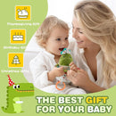 Jollybaby Baby Musical Pull String Hanging Toy for Stroller Car Seat Crib Play Gym, Plush Stuffed Dinasour Toy for Carseat with Music Teether Crinkle Paper, Sensory Toy for 0-6-12-18 Months Baby Gift by TinyTreasures Baby Boutique