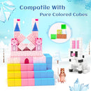 Updated Magnetic Blocks-Princess Castle, Creative Magnetic Building Blocks Toddler Toys, Birthday Gifts for Kids 3+ Years Old, STEM Montessori Sensory Toy for Boys & Girls Age 3-4 4-5 6-8 by TinyTreasures Baby Boutique