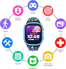 PlayZoom 4 Kids Smartwatch, Educational Tech Toy – 25+ Games, Selfie Camera, Audiobooks, Step Tracker, Water‑Resistant, Parental Controls, Long Battery, Ages 4‑12, Navy Dinosaurs by TinyTreasures Baby Boutique