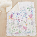 Brandream Gilrs Floral Bedding Boho Baby Bedding Watercolor Farmhouse Nursery Crib Blanket Set 3 Piece, Fitted Sheet, Skirt by TinyTreasures Baby Boutique
