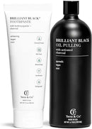 Terra & Co.® Brilliant Black® Oil Pulling Mouthwash | Natural Oil Rinse with Vitamin E for Strong Gums & Healthy Teeth | Fluoride-Free, Made in USA | 6.75 oz by CozyNest Decor