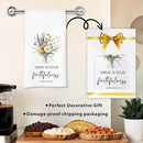Christian Kitchen Towel, Waffle Weave Microfiber Scripture Hand Towel, Great is Your Faithfulness Bible Verse Farmhouse Decor for Kitchen Bathroom, Inspirational Gift for Women by CozyNest Decor