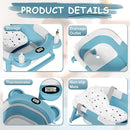 TPN Collapsible Baby Bathtub for Infants to Toddler with Real-time Temp Monitor+Floating Cushion,Foldable Baby Bath Tub Set Applicable 0-36 Month,Perfect Portable Travel Baby Tub for Newborns Boy by TinyTreasures Baby Boutique