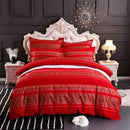 ABREEZE Twin Duvet Covers, Bohemian Retro Bedding Set, Coloful Mandala Down Comforter Cover, Boho Floral Style Quilt Cover, 100% Brushed Cotton, 1 Duvet Cover and 2 Pillow Shams,Red by CozyNest Decor