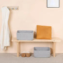 Large Storage Baskets for Shelves, Closet Organizers Bins for Clothes Blanket Towels, Baby Nursery, Toy Baskets Box, Woven Rope Baskets, 17 x 13 x 7.5”, 3 Packs Mixed Grey by CozyNest Decor