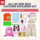 TOY Life Kids Explorer Kit with Bug Catcher for Kids, Bug Catching Kit with Bug Toys, Kid Safari Vest & Hat, Compass, Binoculars, Magnifying Glass, Educational Outdoor Toys Kid Adventure Kit by TinyTreasures Baby Boutique