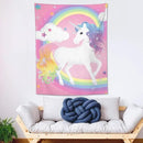 yowecso Unicorn Tapestry Rainbow Wall Hanging for Bedroom, Pink Unicorn Tapestries Aesthetic Wall Decor for Home, Dorm, Living Room - 60"x90" by CozyNest Decor