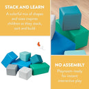 Toddler Building Blocks, Foam Blocks, Contemporary, 7-Piece by TinyTreasures Baby Boutique