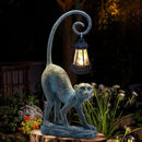 Resin Monkey Statue with Solar Light - Whimsical Garden Decor, Good Luck Gifts for Women,Outdoor Statues Yard Decor for Patio,Porch,Home - Unique Housewarming Gifts by GreenHaven Gardens