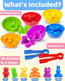 Counting Animals Montessori Toys for 3 4 5 Years Old Boys Girls, Preschool Learning Activities Kindergarten Educational Sensory Toys Gifts for Kids Toddlers Ages 3-5, 4-8 by TinyTreasures Baby Boutique