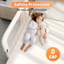 Large Bed Guard Rail for Toddlers - 59inch Foldable & Adjustable Heights Baby Bed Safety Railing - Toddler Long Bed Rails Guard for Twin, Bunk, Queen & King, Full Size Bed by TinyTreasures Baby Boutique