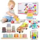 Baby Toys 6 to 18 Months, 8 in 1 Montessori Toy Set, Educational Learning Toy for Toddlers Babies Sensory Toys Newborn Infant Gifts for Boys & Girls by TinyTreasures Baby Boutique