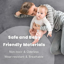ACOMOPACK Baby Play Mat for Floor 1.3" Thick Memory Foam 50x50 Soft Velvet Playpen Mat for Kids,Infants,Toddlers,Tummy Time Crawling Mats with Non-Slip Bottom,Yoga,Tatami,Nursery Rug（Dark Grey） by TinyTreasures Baby Boutique