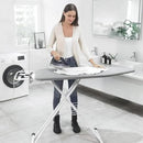 Xabitat Full Size Ironing Board 57" X 15" with Wall Mount Hanger, Full Metal Construction Iron Board, Built in Iron Caddy, Heat & Scorch Resistant Fabric, Cord Holder, Anti-Skid Feet, Heavy Duty by CozyNest Decor