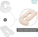 MOON PARK Pregnancy Pillows for Sleeping - U Shaped Full Body Maternity Pillow with Removable Cover - Support for Back, Legs, Belly, HIPS - 57 Inch Pregnancy Pillow for Women - Brown by TinyTreasures Baby Boutique