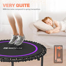 BCAN 40"/48" Mini Rebounder Trampoline for Adults with Bar, 450/550LBS Fitness Trampoline with Bungees, Adjustable Handle, Stable & Quiet, Indoor Outdoor, Whole-Body Workout & Relaxation at Home by TinyTreasures Baby Boutique
