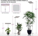 BESTVA 36W Grow Lights with Stand, Full Spectrum LED Plant Light, 12-59 Inch Height Adjustable Growing Lamp with Auto On/Off Timer 4H/8H/12H, 4 Dimmable Brightness by GreenHaven Gardens