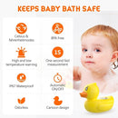 Baby Bath Thermometer, Digital Water Temperature Thermometer with 3 Color Backlit and Temperature Warning, Safety Bath Tube Thermometers Floating Toy for Infant, Toddler by TinyTreasures Baby Boutique