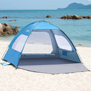OutdoorMaster Beach Tent for 3/4 Person - Easy Setup Sun Shade Shelter, Portable Beach Shade Sun Canopy with UPF 50+ UV Protection, Removable Skylight Family Size by TinyTreasures Baby Boutique
