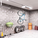Dirza Bike Wall Mount Rack with Tire Tray - Vertical Bike Storage Rack for Indoor,Garage,Shed - Easy to install - Great for Hanging Road,Mountain or Hybrid Bikes - Screws Included - 2 Pack by GreenHaven Gardens