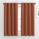 NICETOWN Room Darkening Curtains for Bedroom - Grommet Top Thermal Insulated Light Reducing Energy Saving Privacy Drapes for Nursery, Burnt Orange, 1 Pair, W52 x L63 by TinyTreasures Baby Boutique