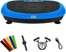 Vibration Plate Exercise Machine Workout Vibration Fitness Platform with Resistance Loops and Resistance Band, 2D, 3D or 4D by CozyNest Decor