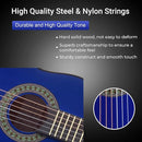 ADM Beginner Acoustic Classical Guitar 30 Inch Nylon Strings Wooden Guitar Bundle Kit for Kid Boy Girl Student Youth Guitarra Online Lessons with Gig Bag, Strap, Tuner, Extra Strings, Picks,Blue by TinyTreasures Baby Boutique