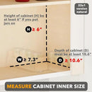 SpaceAid Bamboo Pull Out Spice Rack Organizer for Cabinet, Heavy Duty Slide Out Seasoning Kitchen Pantry Sliding Vertical Organization, 7.3" Wide, 2 Drawers(3" Wide), 1-Tier, Natural by CozyNest Decor
