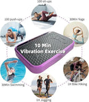 Vibration Plate Fitness Platform Whole Body Exercise Machine with 120 Speed Levels, Lymphatic Drainage, Fat Burning, and Weight Loss, Perfect for Women, Men, and Home Gym Exercise by CozyNest Decor