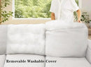 L Lengend Vansen Modular Sectional Sofa U Shaped Couch with Ottoman Modern Reversible Corner Sectional Couch for Living Room (Cream, U Shaped Sofa-1) by CozyNest Decor