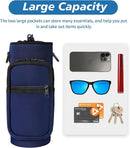 32 40 oz Water Bottle Carrier with Strap, Neoprene Water Bottle Sleeve Bag with 2 Pockets Insulated Flask Sling Holder for Walking Hiking Gym by TinyTreasures Baby Boutique