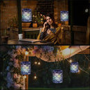 RGB Solar Lanterns Outdoor Waterproof Hanging Solar Lights Gifts for Men Women Metal Decorative LED Lanterns for Yard, Patio, Lawn, Tabletop, Pathway, Landscape, Garden Decor Fan Style(1 Pack) by GreenHaven Gardens