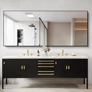 30x72inch Bathroom Mirror, Black Rectangle Mirror with Thin Frame, Large Rectangular Wall Mirror for Bathroom, Living Roomm, Hair Salon, Big Farmehouse Mirror Hang Horizontal/Vertical by CozyNest Decor