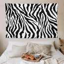 HZOHNAGO Zebra Print Tapestry Nature Wild Animals Black and White Stripe Printed Wall Tapestry Painting Wall Hanging for Bedroom Living Room Dorm 90" W x 60" H by CozyNest Decor