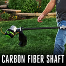EGO POWER+ String Trimmer, Battery Powered, 16" Trimmer for Weeds and Grass with POWERLOAD, Telescopic Carbon Fiber Shaft, Battery and Charger Not Included - ST1610T by GreenHaven Gardens
