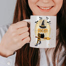 Personalized Halloween Witch Mom Mug With Kids Names - Coffee Cup Gift for Women - 11 or 15 Oz Fall Gift by TinyTreasures Baby Boutique